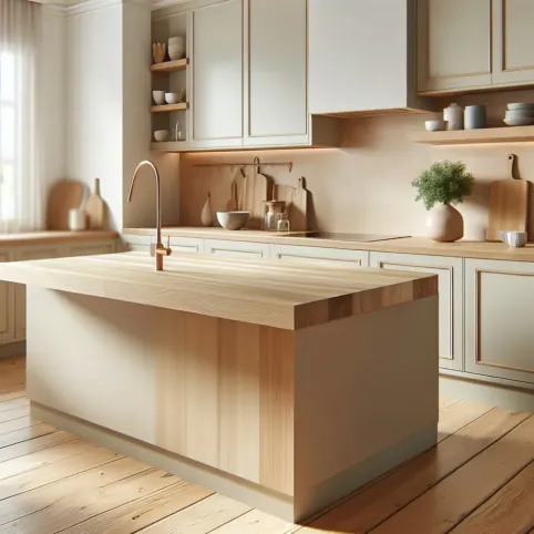 beżowa kuchnia jaki blat