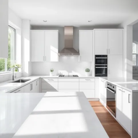 Biało Szara Kuchnia Jaki Blat