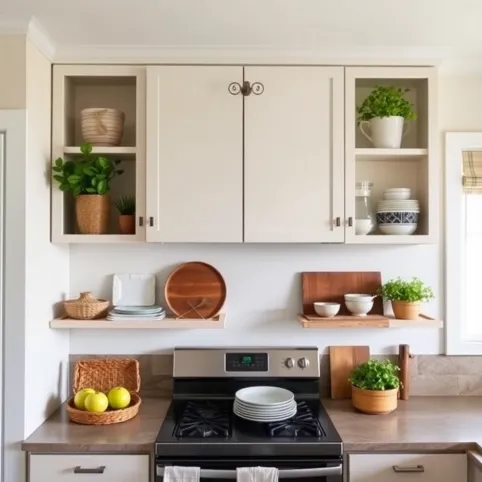 Co postawić na górnych szafkach w kuchni