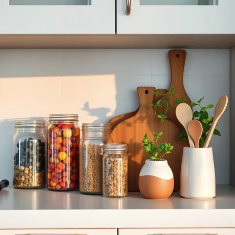 Co postawić na szafkach w kuchni