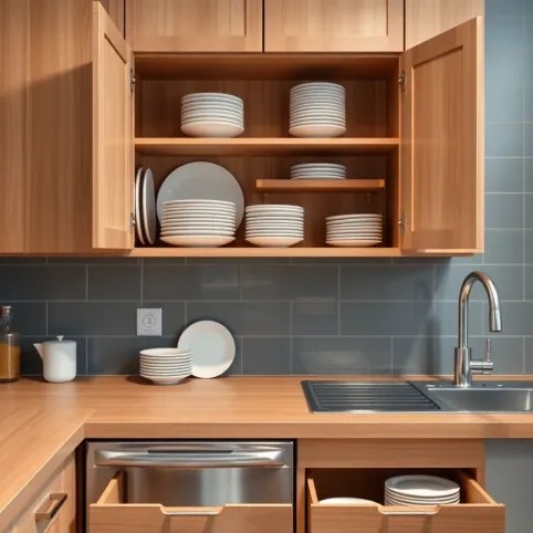 Gdzie trzymać talerze w kuchni