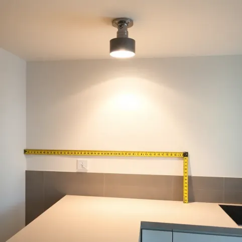 Halogeny w kuchni ile od ściany