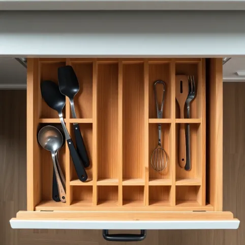 Jak podzielić szuflady w kuchni