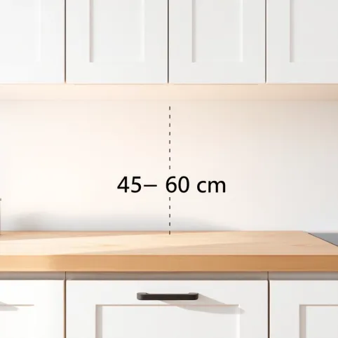 Jaka powinna być odległość między blatem a szafkami w kuchni