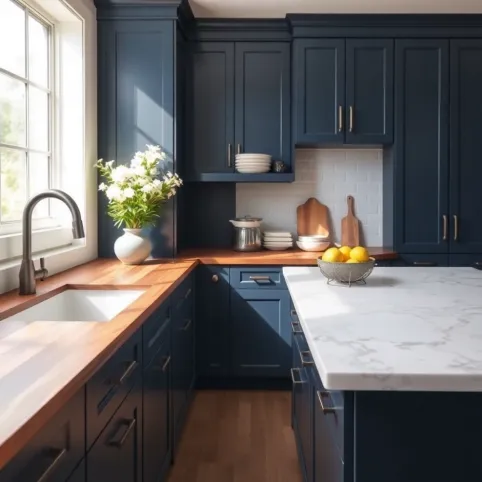 Jaki Blat Do Granatowej Kuchni