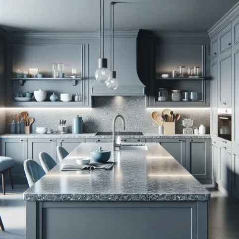jaki blat do szarych mebli kuchennych