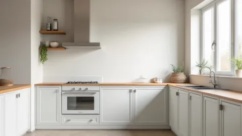 Jaki kolor ścian do biało szarych mebli w kuchni