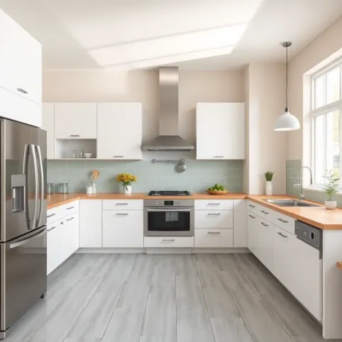 Jaki kolor ścian do szarych płytek w kuchni