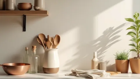 Jakie dodatki do beżowej kuchni