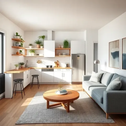 Mała kuchnia z salonem inspiracje