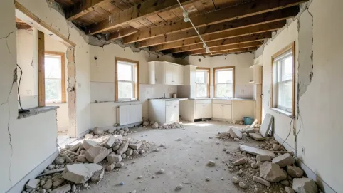 Wyburzenie ściany między kuchnią a pokojem